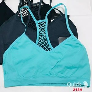 S - NWT 3 pcs Wireless Sports Bralettes